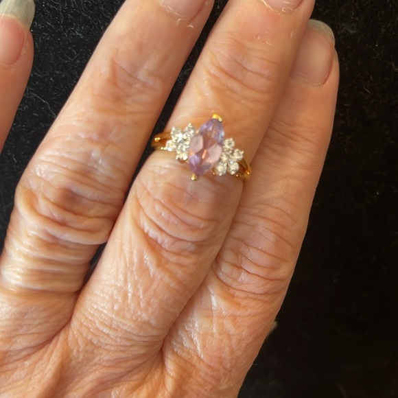 Simulated amethyst ring - Picture 5 of 5